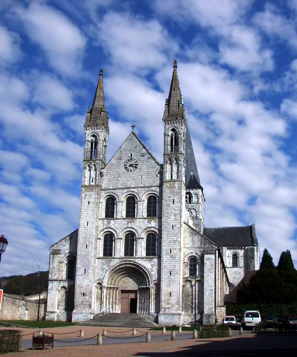 Saint Martin de Boscherville : l’abbatiale Saint Georges. Façade