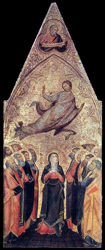  Saint Pierre. 1390. Tempera sur bois, 156 x 42 cm. Boston, Museum of Fine Art