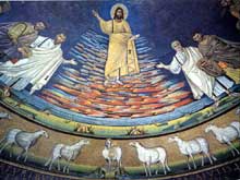Rome, saints Côme et Damien : mosaïque de l’abside