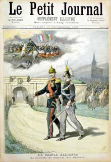 1893 : l’esprit de revanche, symbolisé par la reconquête de l’Alsace, est de plus en plus présent en France