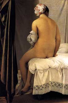 Jean Auguste Dominique Ingres : La baigneuse. 1808. Huile sur toile, 146 x 97 cm. Paris, Musée du Louvre