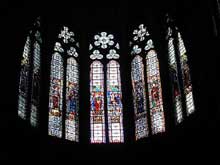 La cathédrale Notre Dame de Clermont Ferrant. Les vitraux du chœur
