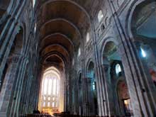 Autun, cathédrale saint Lazare : la nef centrale