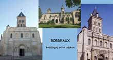 Bordeaux : la basilique saint Seurin. Porche du XIIè