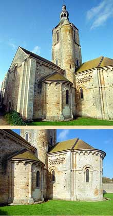 Civray (Vienne) : l’église saint Nicolas. L’abside