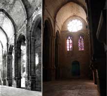 L’abbaye de Fontfroide : la nef de l’abbatiale
