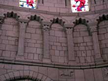 La Charité sur Loire, église abbatiale Notre Dame : le chœur, détail