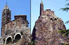 Le Puy en Velay. Saint Michel d’Aiguilhe, vue générale