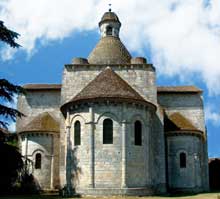 Moirax (Lot et Garonne) : prieuré Notre Dame. Le chevet