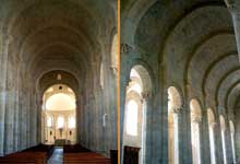 Moirax (Lot et Garonne) : prieuré Notre Dame. La nef et son élévation