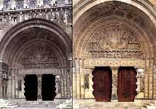 Moissac, abbaye saint Pierre : le portail du porche sud. Vue d’ensemble