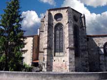 Mozac (Puy du Dôme) : l’abbaye saint Pierre. Le chevet de l’abbatiale