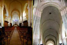 Nouaillé Maupertuis (Vienne) : abbaye Saint Junien. La nef