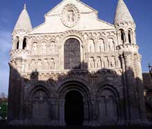 Poitiers (Vienne) : Notre Dame la Grande : la façade occidentale