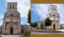 Rioux (Charente Maritime) : église Notre Dame. Vue générale