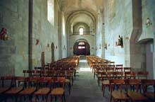 Royat (Puy du Dôme) : le prieuré saint Léger. La nef