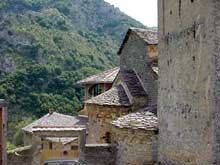Eglise de la Madone del Poggio à Saorge en Alpes Maritimes. Le chevet