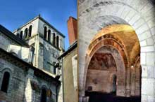 Saint Aignan sur Cher (Loire et Cher) : tour de croisée et crypte