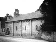 Saint Béat (Haute Garonne) : église saint Cyriaque. Face sud