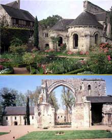 Saint Cosme (Indre et Loire) : prieuré cistercien. Ruines de l’église