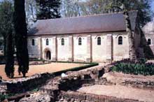 Saint Cosme (Indre et Loire) : prieuré cistercien. Le réfectoire des moines