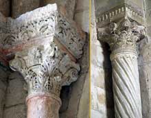 Saint Paul Trois Châteaux (Drôme) : ancienne cathédrale : chapiteaux de la nef