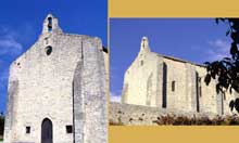 Vaison la Romaine (Vaucluse) : la chapelle saint Quenin : façade occidentale