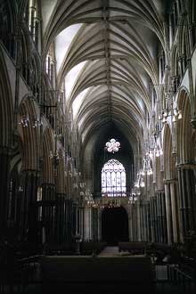 Lincoln, cathédrale : la nef
