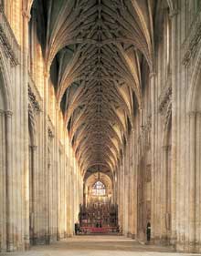 Winchester: la cathédrale. La nef