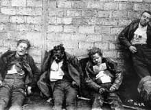 Ouvriers des usines Leuna tués au cours des affrontements de mars 1921 à Halle-Mansfeld
