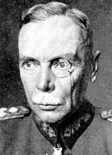 Le général Hans Von Seeckt (1866-1936), « patron » de l’armée, un des hommes forts du régime en 1923. Il dispose pratiquement de pouvoirs illimités