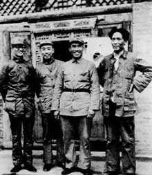Mao Tsé Tung et ses compagnons